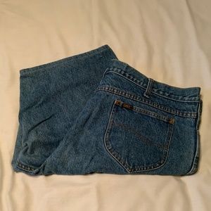 Lee 100% Cotton Blue Denim Jean Shorts (42” Waist)